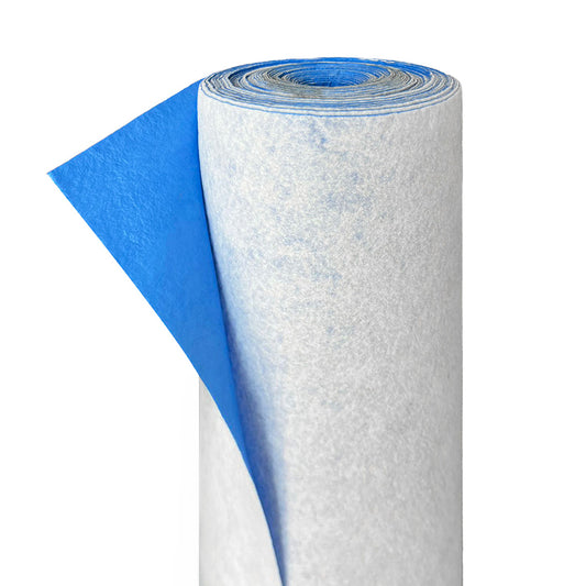 90 ft. x3. 33 ft. White Self-adhesive Felt with Breathable Film Temporary Protection Drop Cloth for Painting (300 sq. ft)
