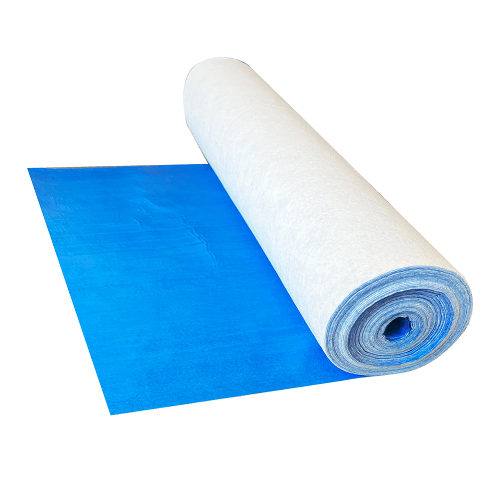 90 ft. x3. 33 ft. White Self-adhesive Felt with Breathable Film Temporary Protection Drop Cloth for Painting (300 sq. ft)