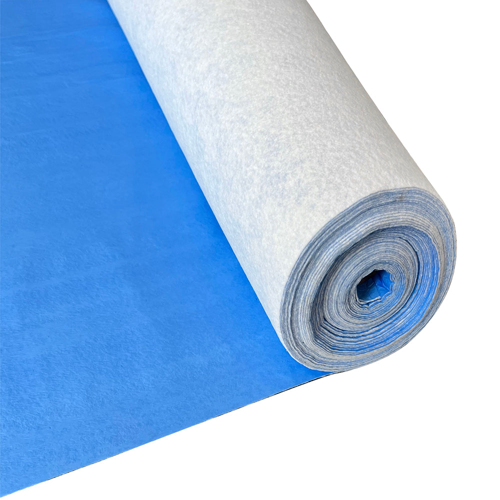 90 ft. x3. 33 ft. White Self-adhesive Felt with Breathable Film Temporary Protection Drop Cloth for Painting (300 sq. ft)