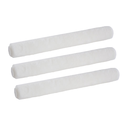 18 in. x 3/8 in. White Woven Shed Resistant Paint Roller Cover