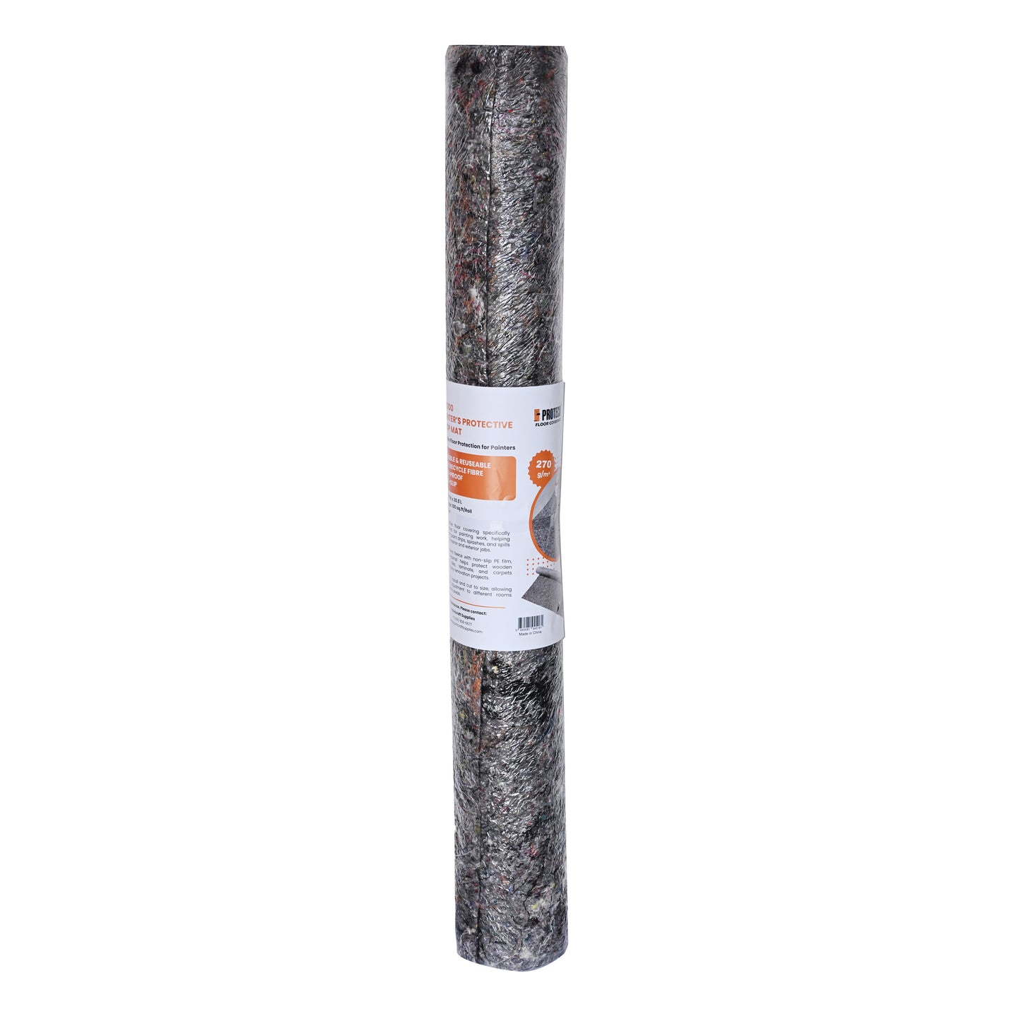 10 oz. Gray Heavy Duty 30.5 ft. x 3.3 ft. Non Woven Fleece Painter's Protective Drop Cloth (100 sq. ft./Roll)