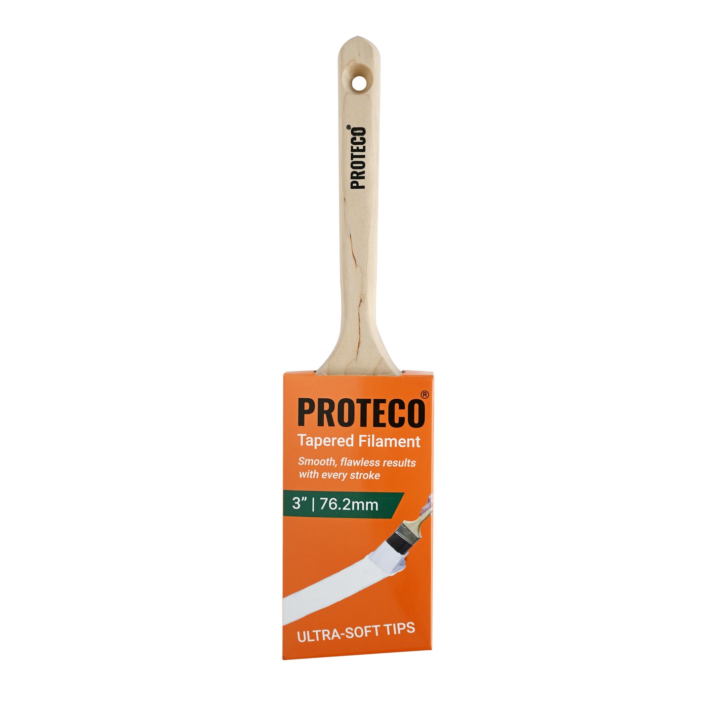 3 in. Angled Premium Polyester Long-handled Tapered filament Angle Sash Brush (1-Pack)
